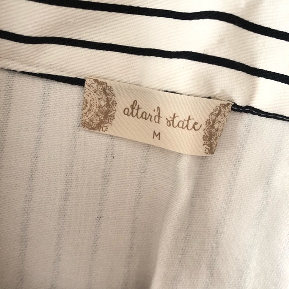 Altar’dState Black and White Stripe Skirt - Picture 3 of 3